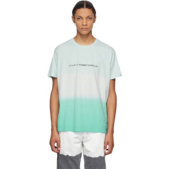 Givenchy Gradient Studio Logo T-shirt Mint Green - Picture 5 of 8